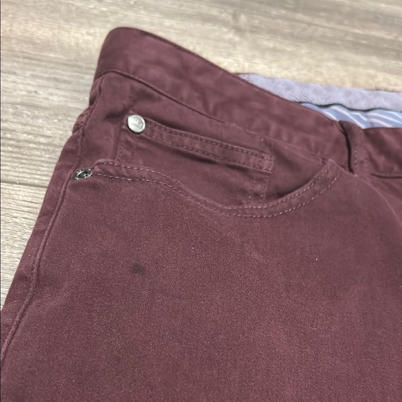 Peter Millar Men's Dress Pants - Burgundy - Picture 4 of 8